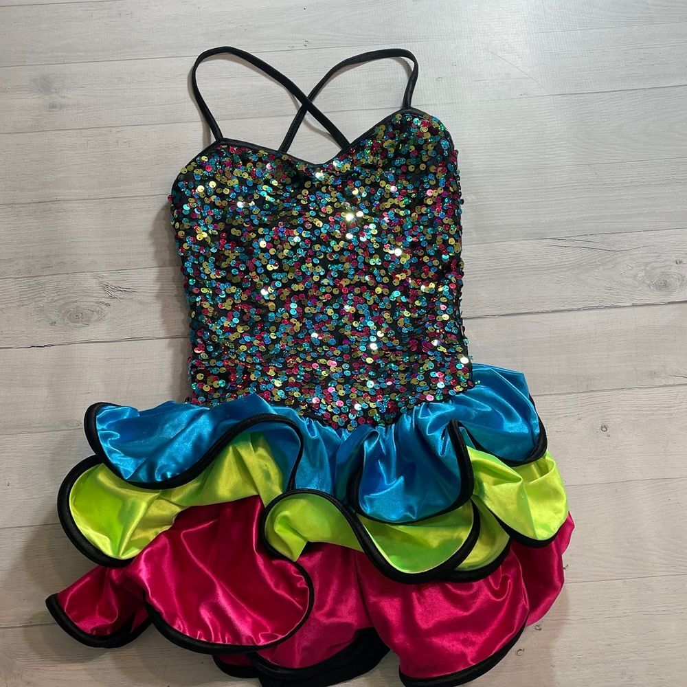 Weissman girls skirted dance‎ costume leotard child medium